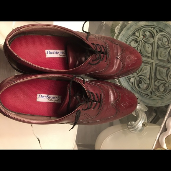 Like new Rockport Burgundy Leather Wingtips Sz 12 - Picture 3 of 6